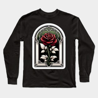 Art Nouveau Rose June Long Sleeve T-Shirt